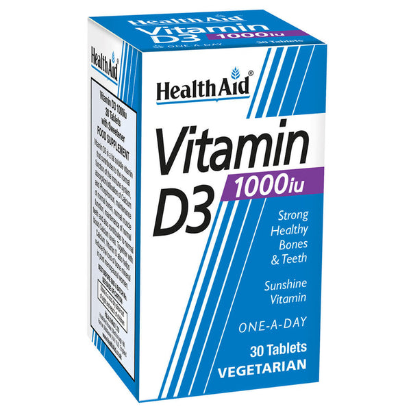 HealthAid Vitamin D3 1000IU - 120 tablets - HealthAid supplement available at Medicosmetic