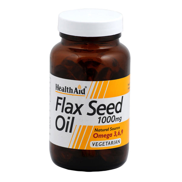 HealthAid Flaxseed Oil 1000mg - HealthAid supplement available at Medicosmetic