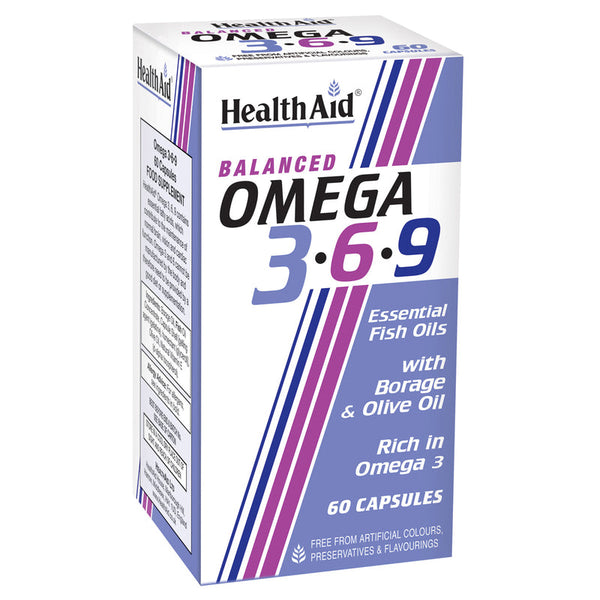 HealthAid Omega 3-6-9 - 9 capsules - HealthAid supplement available at Medicosmetic