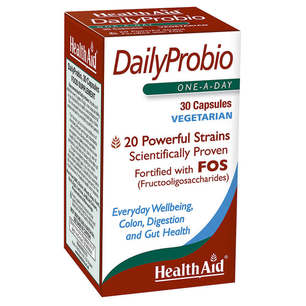 HealthAid Daily Probio - 30 capsules - HealthAid supplement available at Medicosmetic