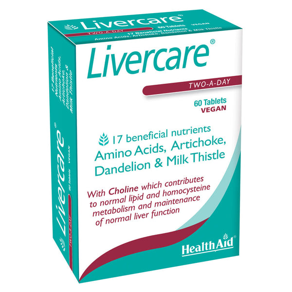 HealthAid Livercare - 60 tablets - HealthAid supplement available at Medicosmetic