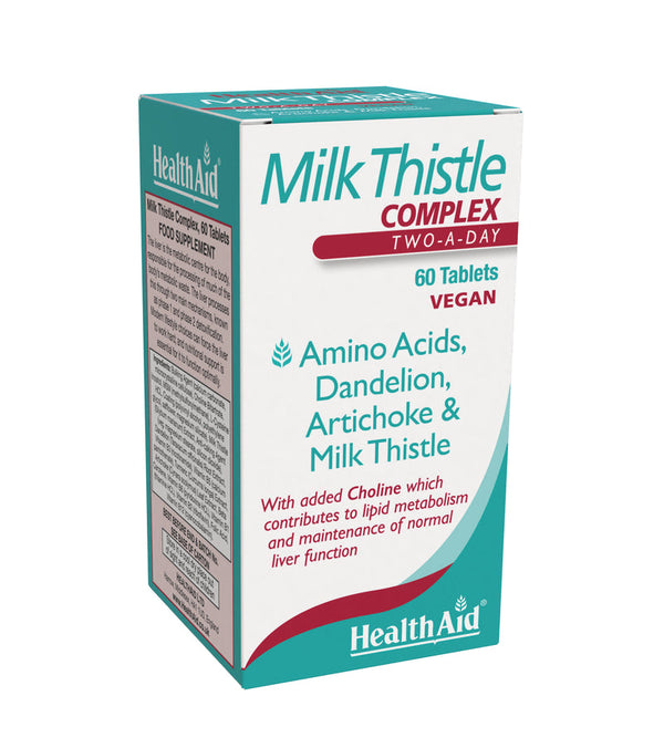 HealthAid Milk Thistle Complex - HealthAid supplement available at Medicosmetic