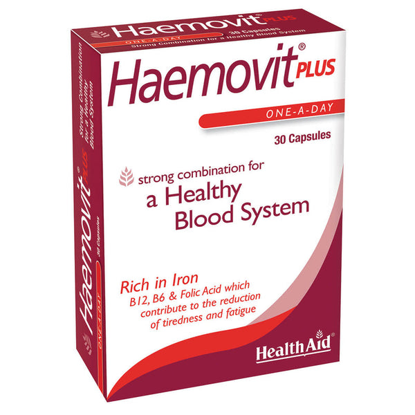 HealthAid Haemovit Plus Capsules - 30 tablets - HealthAid supplement available at Medicosmetic