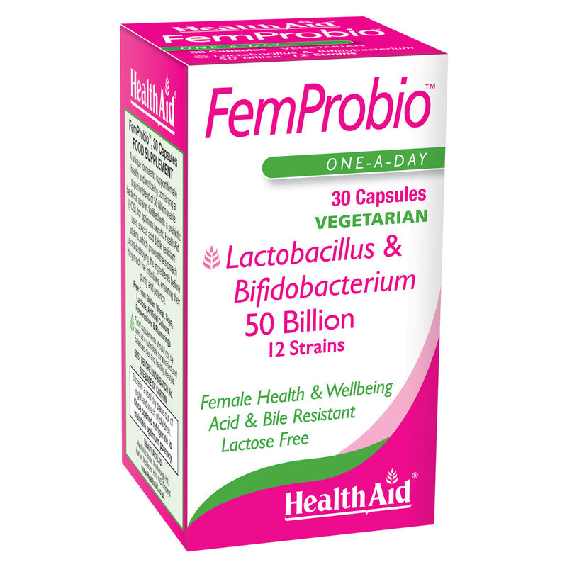 HealthAid FemProbio - 30 capsules - HealthAid supplement available at Medicosmetic