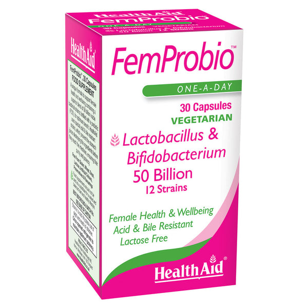 HealthAid FemProbio - 30 capsules - HealthAid supplement available at Medicosmetic