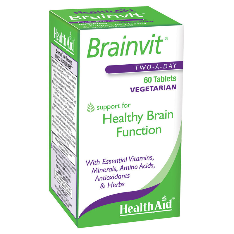 HealthAid BrainVit - 60 tablets - HealthAid supplement available at Medicosmetic