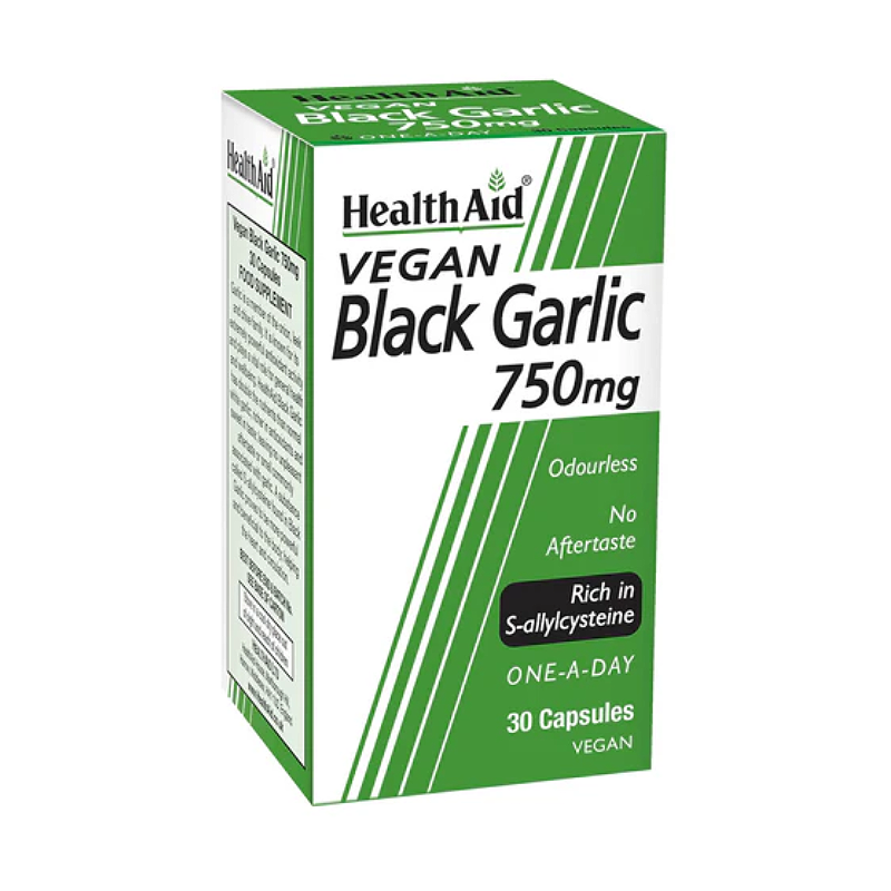 HealthAid Black Garlic 750mg - 30 capsules