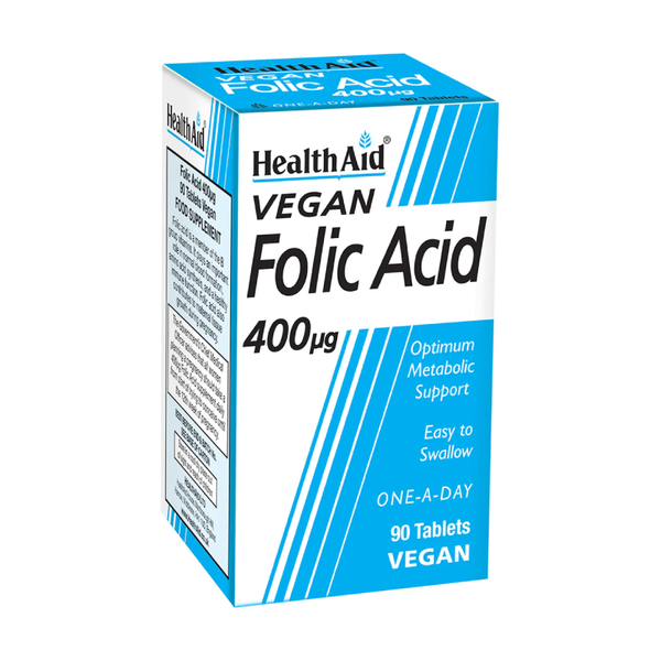 HealthAid Folic Acid 400µg - 90 tablets