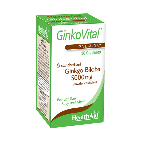 HealthAid GinkoVital Ginkgo Biloba 5000mg - 30 tablets