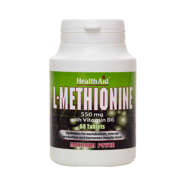 HealthAid L-Methionine 550mg + B6 - 6 tablets