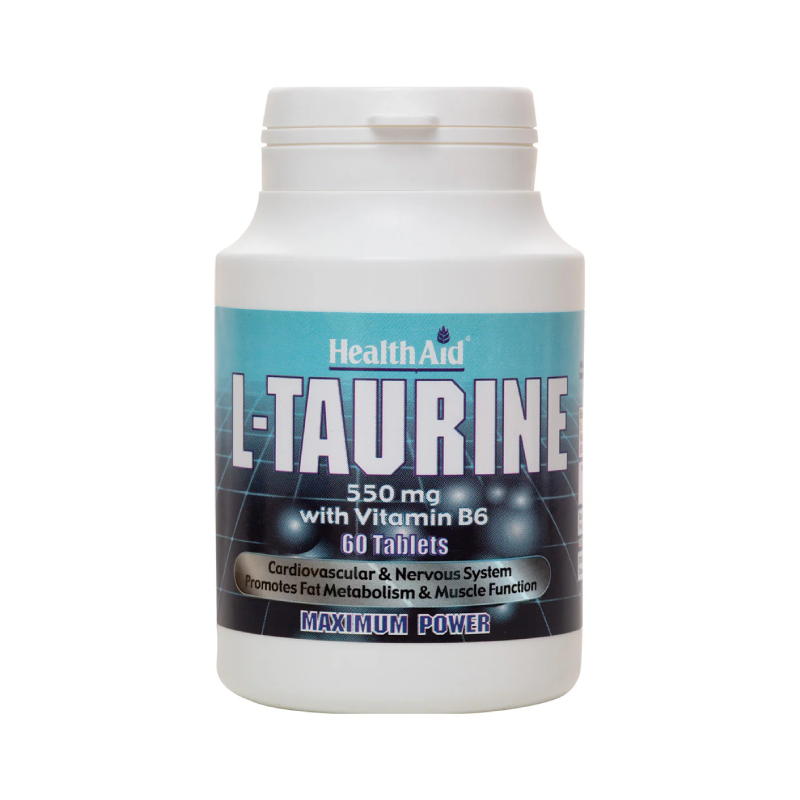 HealthAid L-Taurine 550mg + B6 - 6 tablets