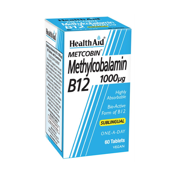 HealthAid Methylcobalamin (B12) 1,000µg - 60 tablets
