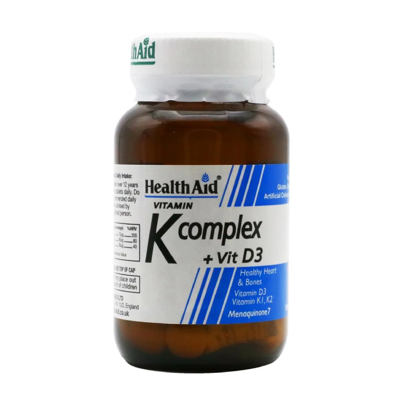 HealthAid Vitamin K2 (MK-7) + D3 - 3 tablets