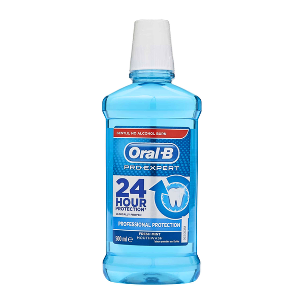 Oral B Pro Expert Fresh Mint Mouthwash 500ml