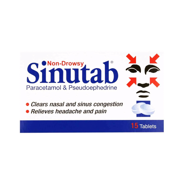 Sinutab Non-Drowsy Tablets