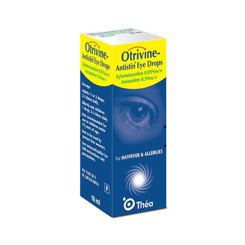 Otrivine Antistin Eye Drops 10 ml Xylometazoline 0.05% Antazoline 0.5%