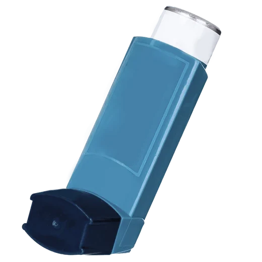 Reliever inhalers (usually blue)