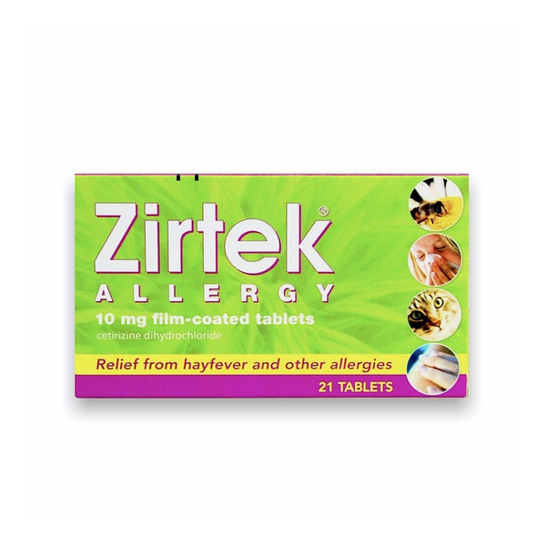 Zirtek Allergy 10mg Tablets Cetirizine