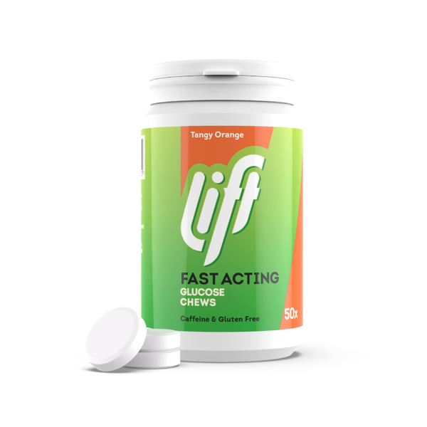Lift Fast-Acting Glucose Chewable Energy Tablets Orange