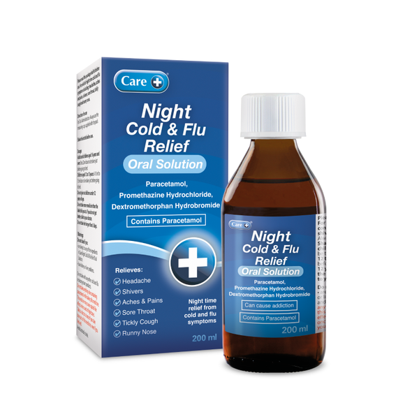 Care Cold & Flu Relief Night Time Liquid 200 ml
