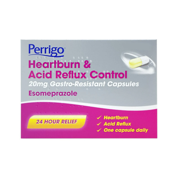 Perrigo Heartburn & Acid Reflux Control 20mg Capsules Esomeprazole