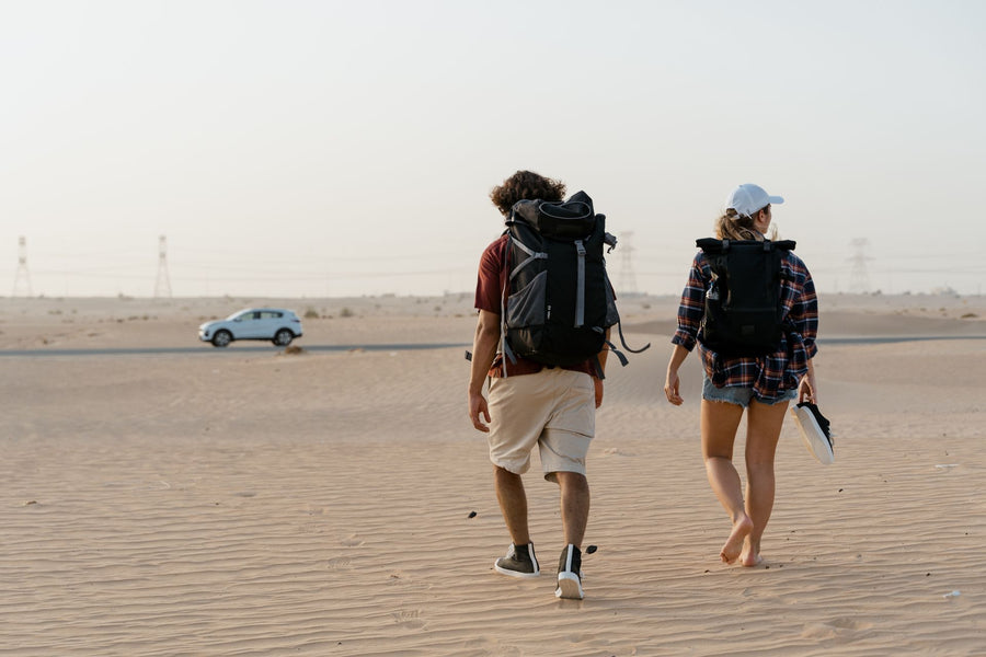 Traveller discussing destination vaccination plans with a pharmacist at the travel clinic