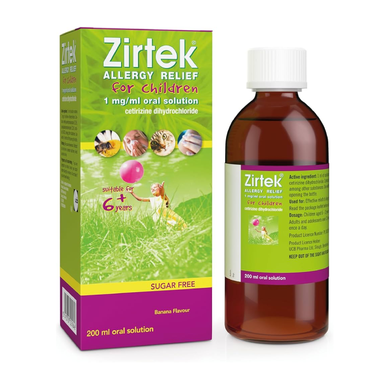 Zirtek Allergy Solution Cetirizine 200ml